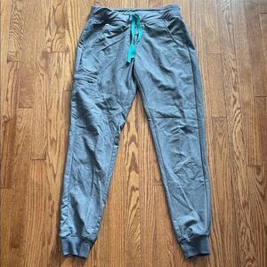 Figs Heather Gray Scrub Jogger Pants Women’s Sz Small Tall